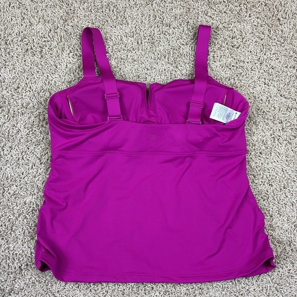 NWT Athleta square neck v bra cup tankini sz 38B/C - Picture 7 of 9